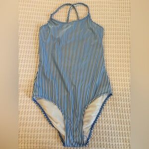 H&M Blue Striped Kids Swimsuit